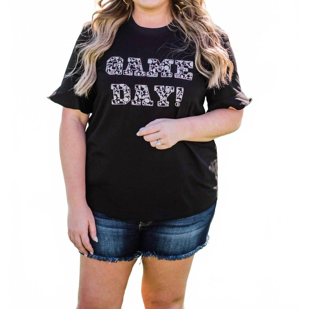 NEW LAYERZ CLOTHING game day spirit tee in black